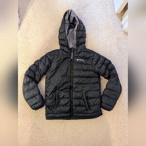 Kids Black Puffer Jacket with Hood